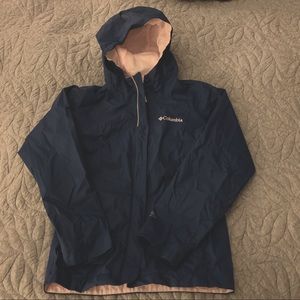 Columbia girls rain jacket size small EUC